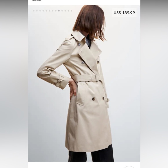 Mango Beige Trench Coat - Picture 10 of 16